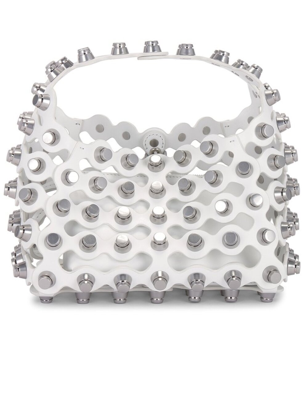Alexander Wang Rex Small Studded Wavy Leather Top-Handle Bag